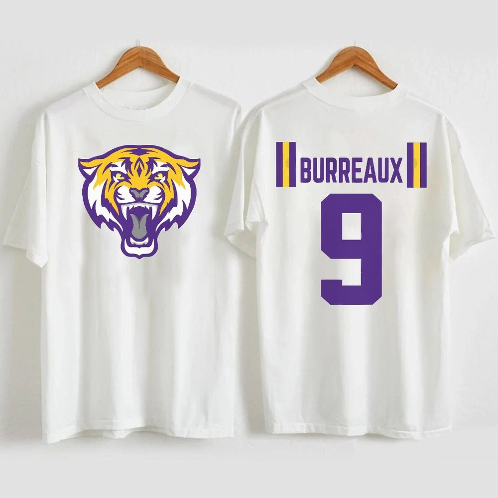 2 Sides - Joe Burreaux 9 Shirt Joe Burrow Cincinnati Bengals Shirt Joe Burrow
